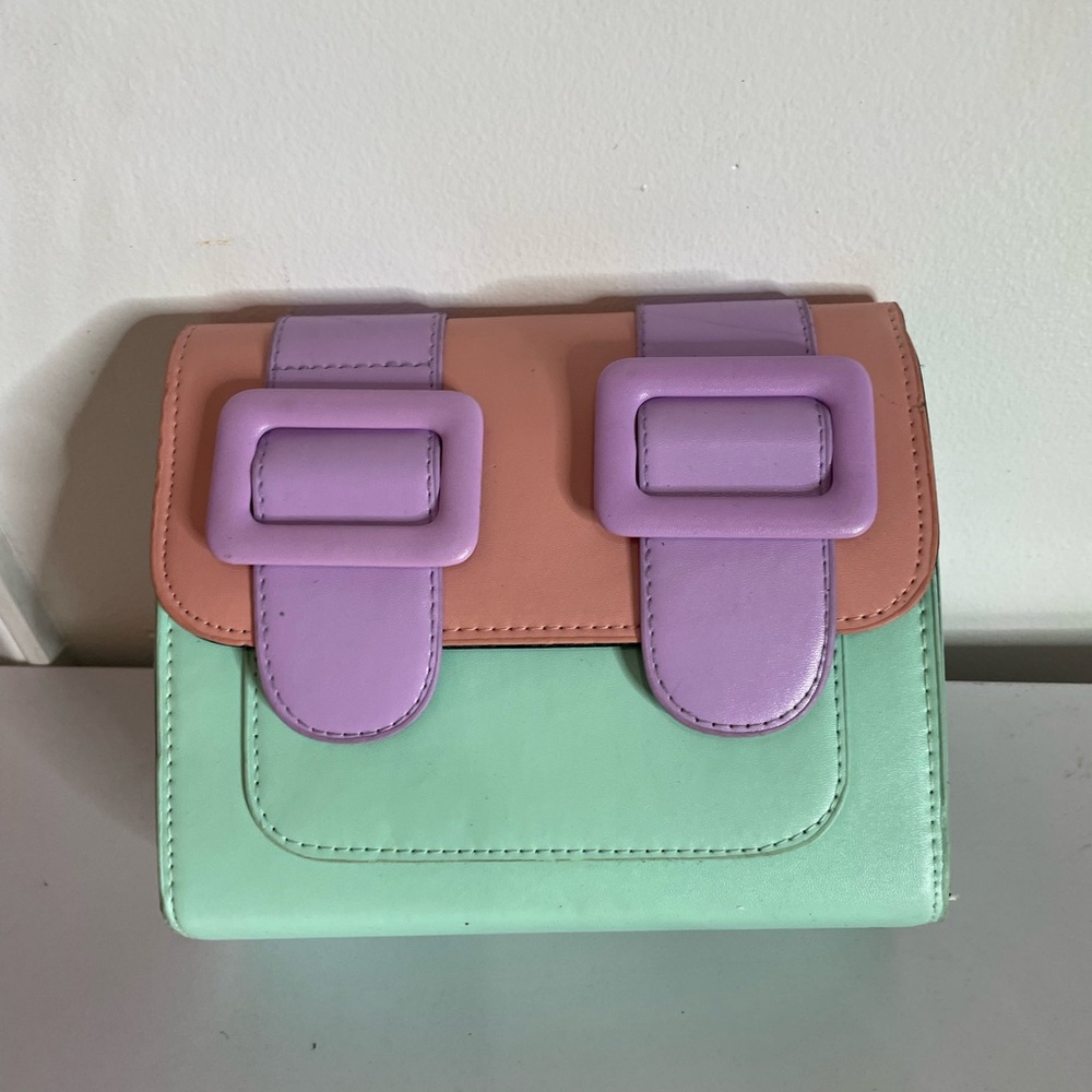 New Pastel Multi color Shoulder bag/ clutch